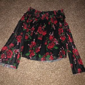 Altar’d State Off The Shoulder Rose Top